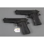 Two KCW BB guns with two part tubs of BB's. Valid re-enactors certificate required.