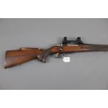 Parker Hale cal 243 bolt action rifle, with a 19" screw cut barrel,