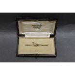 Vintage bar brooch in the form of a pheasant, in earlier box.