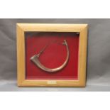 John Peel a curved copper and silver plated hunting horn,