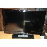 Samsung flat screen TV with remote