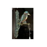 Cast iron kingfisher wall bracket