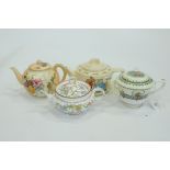 4 teapots, Royal Worcester,