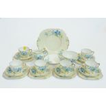 Roslyn China floral tea set