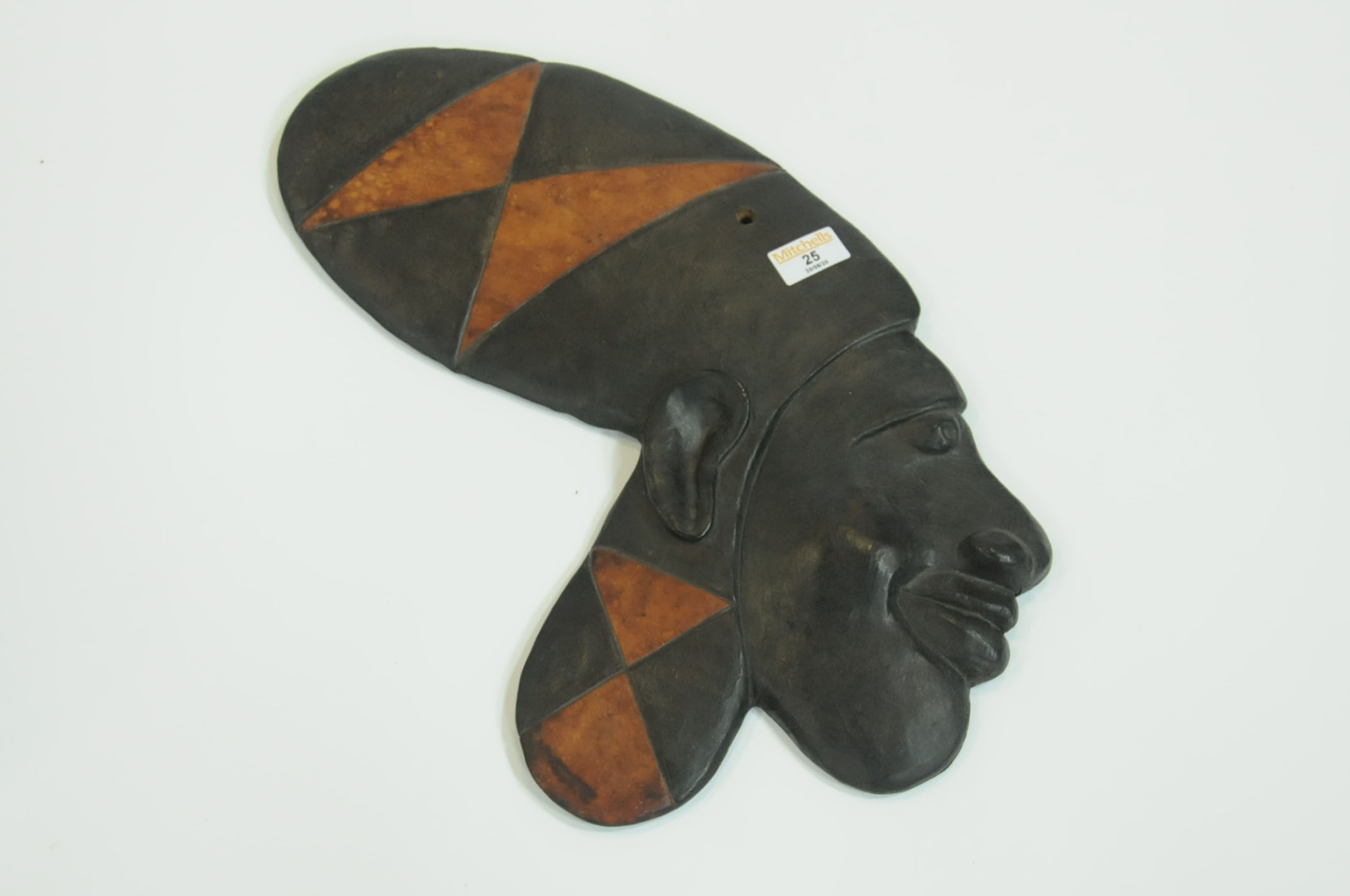 African leather wall mask