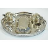 Silver plated tray,