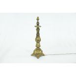 Gilt metal lamp base