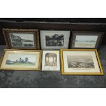 6 pictures, photographic prints, etc.