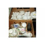 3 boxes of crockery, glassware, china, etc.