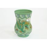 Crown ducal Charlotte Rhead Dragon pattern vase