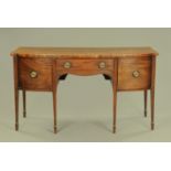 A Regency mahogany sideboard,