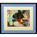 Simon Bull a limited edition signed print "Rhythm", 26/90, well mounted and framed.