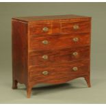 A William IV mahogany chest of drawers,