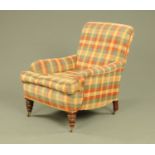 A late Victorian easy chair,