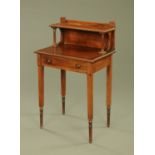 A Regency mahogany rosewood banded side table,