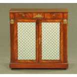 A Regency style mahogany cabinet,