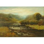 A. Winthorpe, 19th century, oil on canvas, "River Eden". 24 cm x 34 cm, framed, signed.