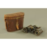 A pair of Zeiss 6 x 30 binoculars, cased.
