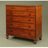 A Regency mahogany chest of drawers,