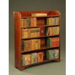 A Victorian mahogany open bookcase,