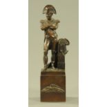 A Victorian bronze of Napoleon Bonaparte. Height 31 cm (see illustration).