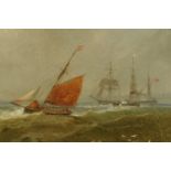 William Mitchell of Maryport (1806-1900), oil painting on board, "Fresh Southerly Breeze",