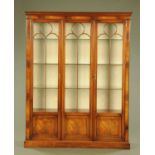 A mahogany display cabinet,