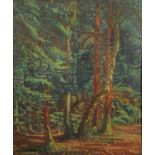 Sir Walter Thomas Monnington (1902-1976), oil on canvas "Rockswood", 77 cm x 64 cm, framed.