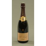 Pol Roger 2000 rose champagne, one bottle.