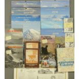 A collection of Alfred Wainwright related booklets, maps and ephemera, nine calendars,