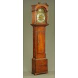 A George III oak longcase clock by Blacket Wallace of Brampton,