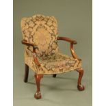 A Gainsborough style armchair,