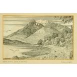 Alfred Wainwright (1907-1991), an original pen and ink drawing "Sgorr Dhearg,