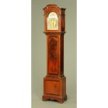 An Edwardian inlaid mahogany longcase clock,