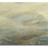 Karren Wallbank, oil on card "Heather", 22 cm x 24 cm, framed, signed.
