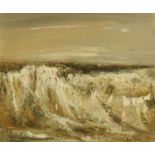 Joan Renton, oil on canvas Scottish seascape. 39 cm x 58 cm, framed, signed.