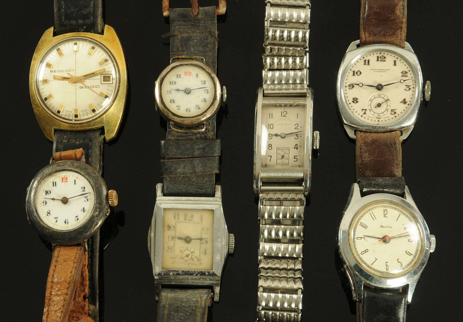 Seven assorted vintage gentleman's and ladies wristwatches,