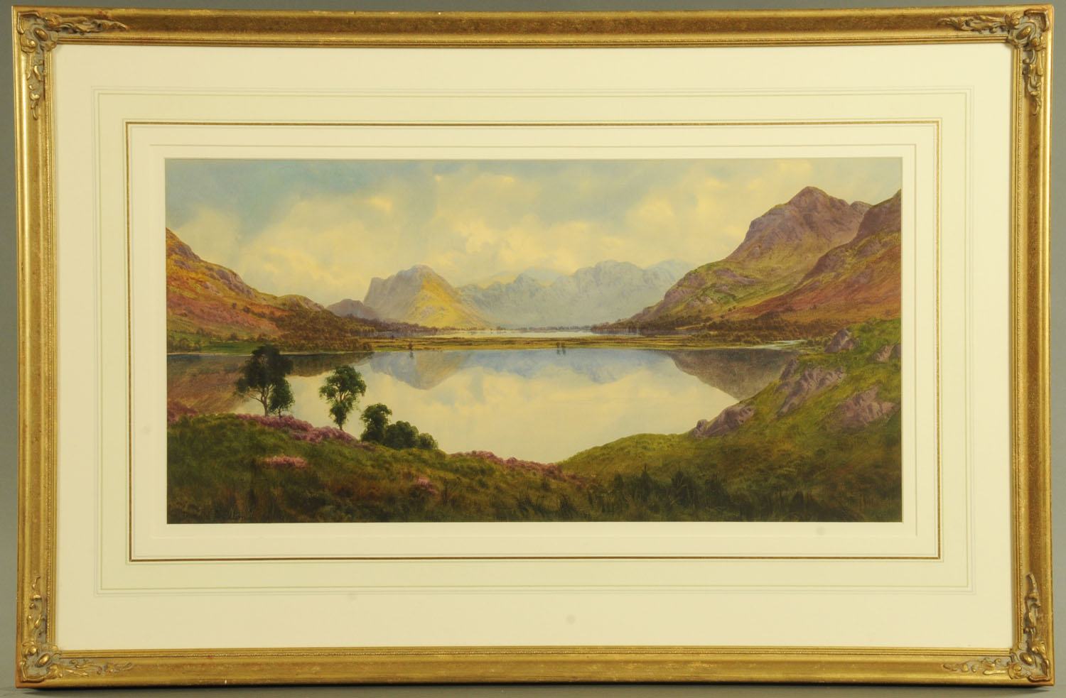 Donald A Paton (Edward Horace Thompson 1879-1949), watercolour, Buttermere and Crummock Water. - Image 2 of 2