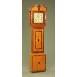 A 19th century oak and mahogany longcase clock, with 30 hour movement by Handscomb & Son, Woburn.