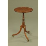 A Regency mahogany tripod table,