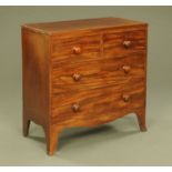 A 19th century mahogany chest of drawers,