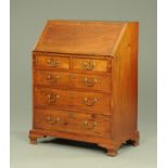 A mahogany bureau,