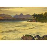 Edward Horace Thompson (1879-1949), a watercolour "Windermere and The Langdale Pikes",