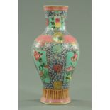 An Oriental vase,