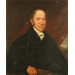 A 19th century oil painting on canvas, portrait of a gentleman. 74 cm x 61 cm, framed.