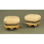 A pair of Vidal Grau stools,