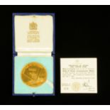 A 22 ct gold limited edition 2" Battle of Britain Commemorative medal, Toye Kenning and Spencer Ltd,
