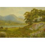 Edward H Thompson (British, 1879-1949), "A Peaceful Morning - Elterwater", signed and dated 1918,