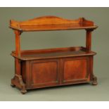 A Victorian mahogany dumbwaiter,