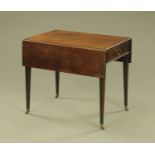 A George III mahogany Pembroke table,